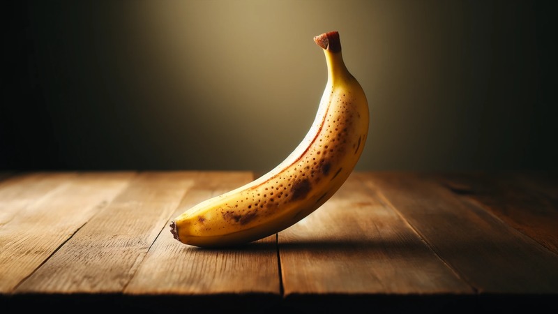 banana-on-a-wooden-table バナナ 黒いとこは?原種は?ピンクや紫のバナナ?なぜ黒く?