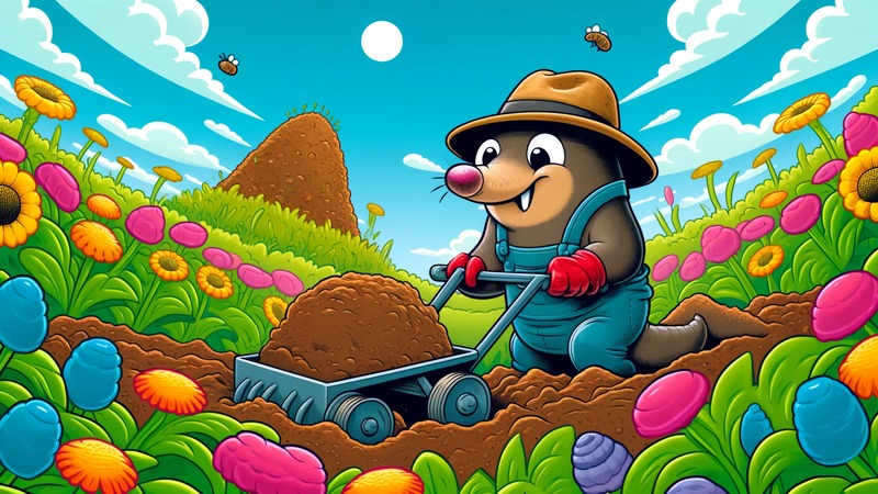 hardworking-mole-diligently-tilling-the-soil もぐらの生態のすべて どこにいる?メリットもある?