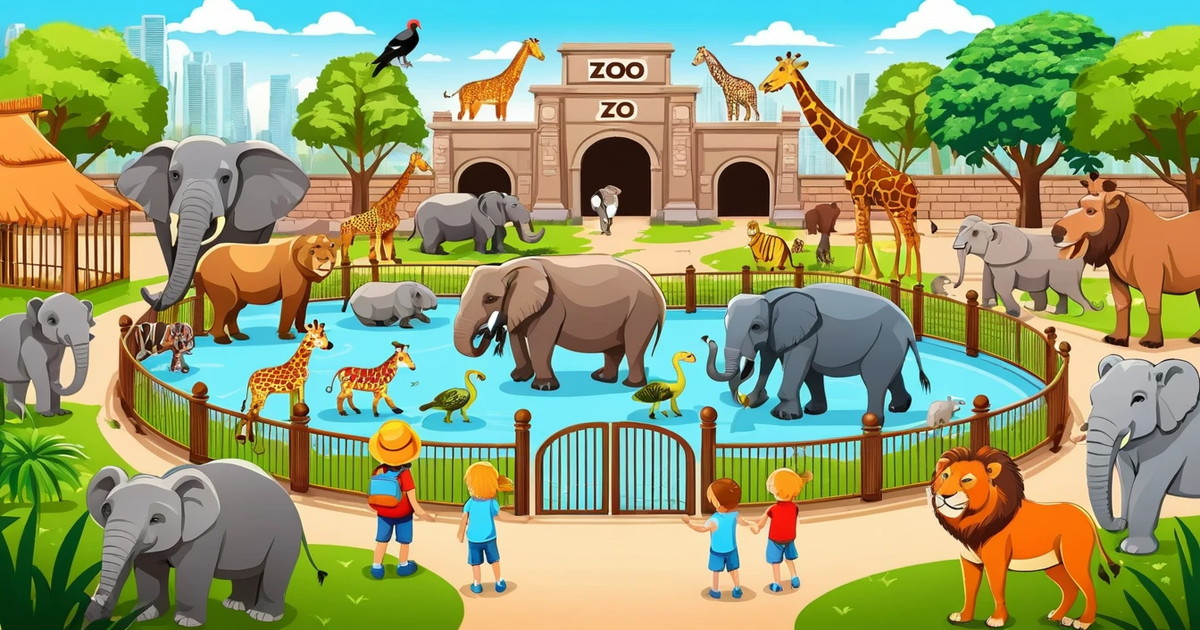 賑わう世界一の巨大動物園